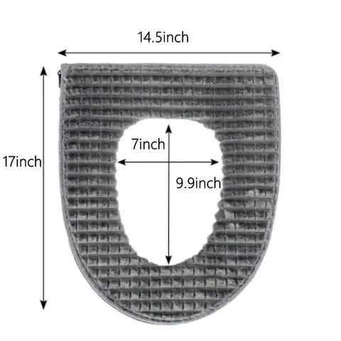 Soft Toilet Seat Cushion Cover Pad For Bathroom, Washable And Durable, Waterproof PU Backing, Fits Most Toilet Lids