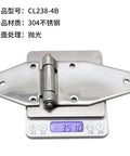 Rock Solid 304 Stainless Steel Hinge For Toolboxes And Control Cabinets Heavy Duty Polished Industrial Door Hardware on scale
