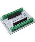 DIN Rail ESP32 Expansion Board 30 38 Pin For 35mm Rail Mount Industrial IoT Controller Tool Free Snap Fasteners Vibration Resistant Cabinet Wiring Upgrade Easy Plug And Play Development And Prototyping, 30-pin board top view