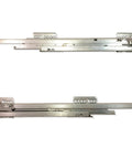 Nova Pro Full Extension Drawer Rails With Damper And Self Closing, 40 Kg Load Capacity, Silver Side Mount Slides, 450 mm Length, Made In Austria Quality Hardware For Smooth Drawers pair