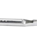 Close-up of a single oblong punch from the Leather Craft Oval Hole Punch Set For Belt And Watch Band Making, hardened carbon steel.