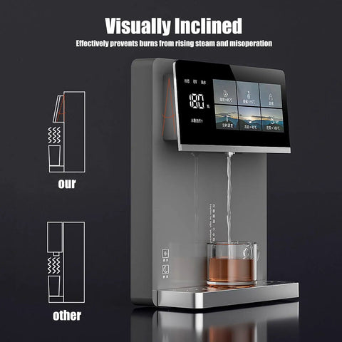 Wall Mounted Instant Heat Office Water Cooler With Touch Screen And 5 Temperature Levels Plus 4th Level Water Volume Control