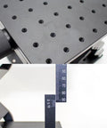 Z Axis Lifting Table Manual Pro-Grade Fine-Tuning Platform For Lab Optical Setup 110mm Stroke with scale close-up view