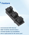 Hyundai Accent Front Left Driver Power Master Window Switch Control Button Replacement 2011 2017 OEM 93570AP1R101 935701R111