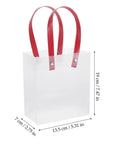 Lightweight Handheld Party Bags With Easy Handle Design 10 Pack Made of Clear PP Material Go to Gift Packaging for Birthday and Wedding Favors