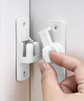 Matte White Barn Door Lock Latch Set 90 To 180 Degree Right Angle Gate Lock For Cabinets Bathrooms And Sliding Doors Aluminum Alloy Heavy Duty Hardware Space Saving Door Security.