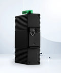 Side view of DIN Rail Mount Clip 42mm Wide Universal Bracket Clamp for Switches and Injectors in 2 Pack.