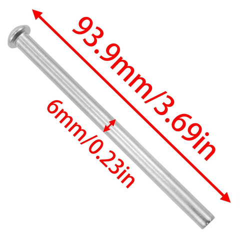 3.5 Inch Stainless Steel Door Hinge Pins Set For Smooth Door Closure Replacement Hinges 6 Pack Oil Film Coated Pins