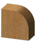 Rounded wooden edge finish demonstrating "One Half Inch Shank Roundover Bit With Three Quarter Inch Radius Two Inch Diameter One Inch Cutting Length For Woodworking Edges Carbide Tipped Pro Grade Built Tough For Smooth Creamy Edge Finishes".
