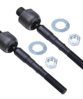 Front 10 Piece Suspension Kit For 2013 2014 2015 Acura ILX Includes 2 Front Lower Ball Joints 2 Front Sway Bar Links 4 Inner And Outer Tie Rods And Tie Rod Boots For A Strong Smooth Ride, two tie rod ends with nuts and washers
