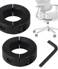 Heavy Duty Height Lock Bracket 2 Pack For Office Chair Sagging Fix with included Allen key and chair illustration