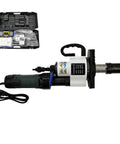 Job Site Ready Electric Pipe Beveler For Straight Shooting Weld Prep With No Sweat 0 30 375 Degree Chamfer Settings And Reliable Internal Expansion System For Tough Metal Tubing At 220V with carrying case.