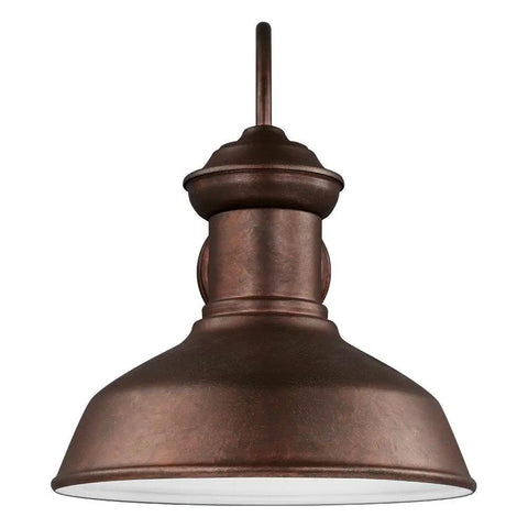 Large Weathered Copper Outdoor Wall Lantern With One Light Dark Sky Friendly Exterior Lighting Fixture For Porch Or Patio