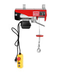 Electric Hoist With Remote Control 110V Winch Lift For Factories Warehouses And Construction Sites Dual Rope Capability Up To 440 Lbs