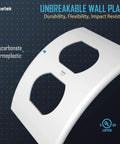 Durable White Duplex Outlet Covers 10 Pack Wall Plates For Outlets Dual Receptacle Faceplates, Premium Polycarbonate shown.