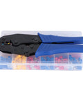 Check Out This Fresh 300 Piece Insulated Wire Connector Terminal Kit Set Featuring Snazzy Tin Plated Heads With Slick Electrical Conductivity And Super Flame Retardant PVC In Three Rad Colors For Safer Flexible Cable Connections And Easy Color crimping tool with 300-piece insulated terminal kit