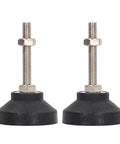 M8 Leveling Mounts Adjustable Furniture Foot Pads With Rubber Base for Heavy Duty Table Chair Leg Glides