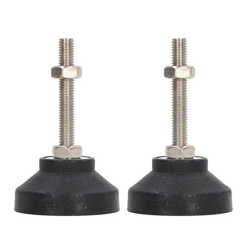 M8 Leveling Mounts Adjustable Furniture Foot Pads With Rubber Base for Heavy Duty Table Chair Leg Glides