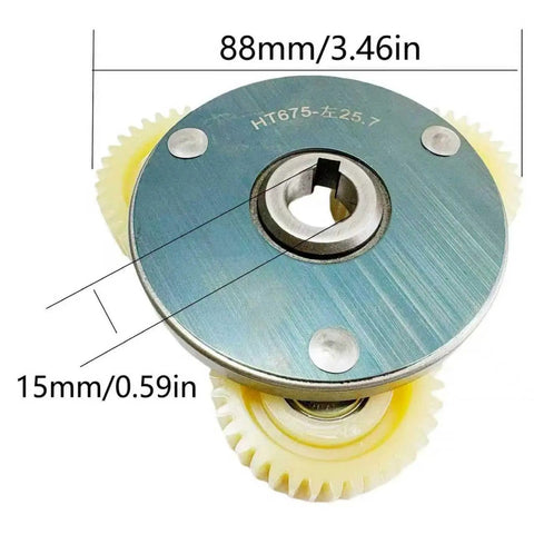 Beefy 36T Nylon Planetary Gear Clutch Kit For 500W 1000W Left End Hub Motors, gear measurements 88mm diameter, 15mm thickness.