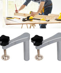 Two 20mm Solid Hold Down Clamps With Hella Tough Grip For Workbench Saw Holes, Aluminum Steel, Ideal For Woodworking