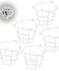 Tough As Nails White Sprinkler Head Guard To Shield Your Residential Fire Sprinklers From Accidental Hits, five pack, steel cage.