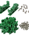 Din Rail PCB Mounting Adapter Kit For C45 Rail With 35mm And 15mm Spacers, plug and play circuit board holder clip set
