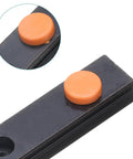 Close-up of Two Pack MGN12 200mm Bearing Steel Linear Guide Rail with orange cap for MGN12H Carriage Block
