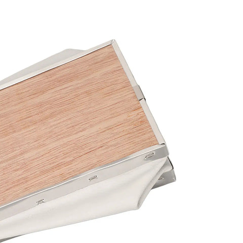 Bee Smoker Bellows For Beehive Replacement Plywood Box With PVC Leather Clip Included 19x12 Cm detail view of plywood material