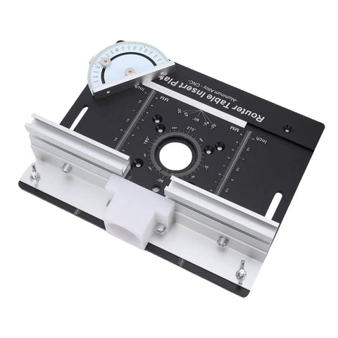 Hella Smooth Router Lift Table System With Easy 51 Mm Vertical Adjustment Heavy Duty Router table insert plate with angle gauge