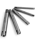 Tap Extractor Set 4 Flute Broken Head Remover For Stripped Taps Durable Steel 5 Piece Kit With M5 M6 M7 M8 Sizes