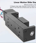 Heavy Duty 50Mm Stroke Linear Rail Slide Actuator delivering smooth motion, featuring a T screw rod and stepper motor for CNC use.
