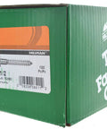 Box of Heavy Duty Tough As Nails Zinc Hex Lag Screws Five Sixteenths Inch By Two And A Half Inch For Wood And Masonry 100 Pack