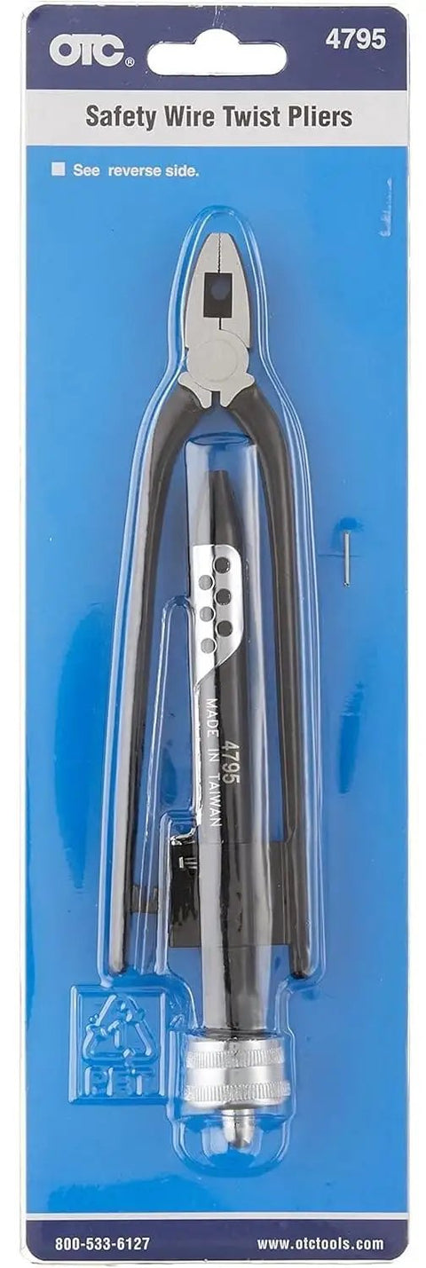 8 Inch Safety Wire Twist Pliers With Right Hand Twist Mechanism And Automatic Return Tapered Jaws And Built In Wire Cutter