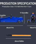 Dimensions of Low Profile 2 Ton Floor Jack Built Tough With Heavy Duty Steel Hydraulic System, Quick Lift Single Piston Pump, Blue