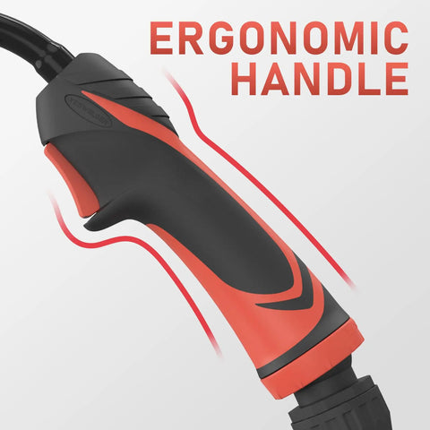 Ergonomic handle of 10 Ft Flexible Neck MIG Welding Gun Torch Replacement For M10 M15 And Millermatic Series 150A