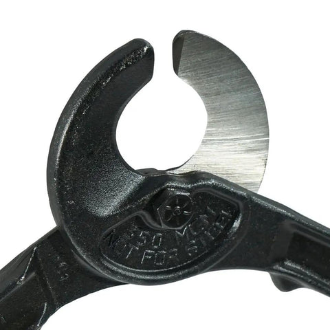 Heavy Duty Utility Cable Cutter 16 Inch For MCM Copper And 350 MCM Aluminum Cable With Shear Type Hook Jaws Forged Steel With Black Oxide Finish Beveled Tips For Positive Mating Made In USA