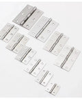 Universal Door Hinges With Soft Close Dampers, Stainless Steel 1.5 2 3 4 Inch, Cabinet Drawer Hinge Connector For Home Doors And Furniture