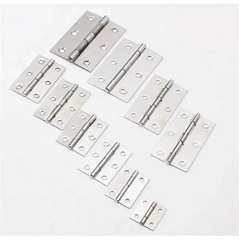 Universal Door Hinges With Soft Close Dampers, Stainless Steel 1.5 2 3 4 Inch, Cabinet Drawer Hinge Connector For Home Doors And Furniture