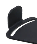 Close-up of black metal component from Built Tough Heavy Duty Barn Door Lock Hardware Kit Black Steel Sliding Privacy Latch.