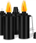 16oz Replacement Torch Canisters Pack Of 4 For Bamboo Lantern Outdoor Torches Refillable Decorative Canisters