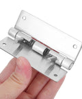 Detachable Stainless Steel Cabinet Door Hinges Set Of Two Dope Concealed Hidden Mount Hinges For Kitchen Cabinets Vanity Units And Furniture Easy Detach Design Durable Rust Resistant Multiuse, close-up in hand