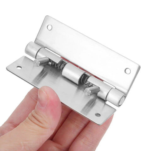 Detachable Stainless Steel Cabinet Door Hinges Set Of Two Dope Concealed Hidden Mount Hinges For Kitchen Cabinets Vanity Units And Furniture Easy Detach Design Durable Rust Resistant Multiuse, close-up in hand