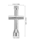 Pocket Sized Cross Socket Wrench For RC Models And Robot Repairs Tiny Nut Tool With Precision Fit For M2 M2.5 M3 M4 Nuts