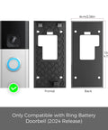 No Drill Doorbell Mount With Mega Strong 3M VHB Adhesive Battery Video Doorbell Holder for Renters and Offices