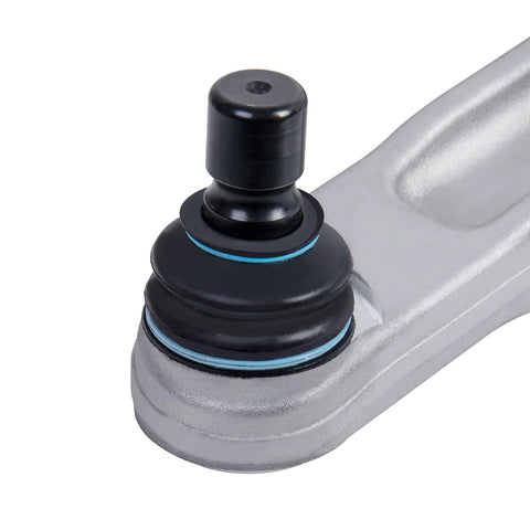 Close-up of the ball joint on the Beefed Up Front Left And Front Right Lower Control Arm Set With Ball Joints For 2004 2012 Chevrolet Malibu 2005 2010 Pontiac G6 And 2007 2009 Saturn Aura Replacement.