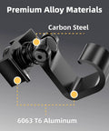 Close-up view of Heavy Duty 4 Pack L Track Hooks With Single Stud Fitting Spring Loaded Gear Hooks Aluminum L Track Accessories