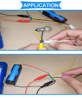 Application of 10 Pack 1S 3.7V Lithium Battery BMS Protection Board For 18650 Cells Overcharge Safety Management with connections.