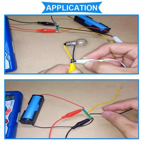Application of 10 Pack 1S 3.7V Lithium Battery BMS Protection Board For 18650 Cells Overcharge Safety Management with connections.