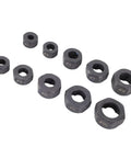 Top Notch 10 Pc Nut Remover Extractor Set 9 To 19mm Impact Socket Kit Built From Heavy Duty No 45 Steel With Reverse Helical Grooves To Yank Out Stripped Damaged Screws And Studs Fast For Any Auto Job, 10-piece set sizes #1-#10