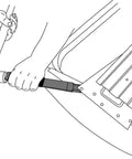 Spot Weld Chisel For Auto Body Panels Heavy Duty Panel Separator Tool in use with hammer for damage-free weld removal.